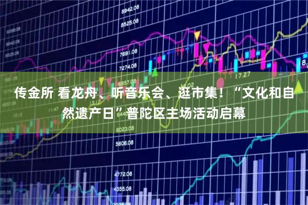 传金所 看龙舟、听音乐会、逛市集！“文化和自然遗产日”普陀区主场活动启幕