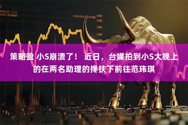 策略盈 小S崩溃了！ 近日，台媒拍到小S大晚上的在两名助理的搀扶下前往范玮琪