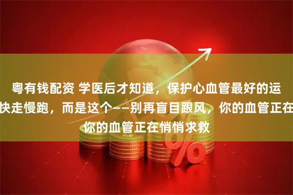 粤有钱配资 学医后才知道，保护心血管最好的运动，不是快走慢跑，而是这个——别再盲目跟风，你的血管正在悄悄求救