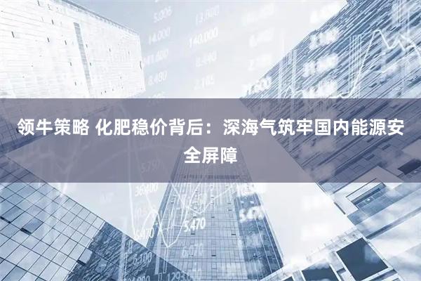 领牛策略 化肥稳价背后：深海气筑牢国内能源安全屏障