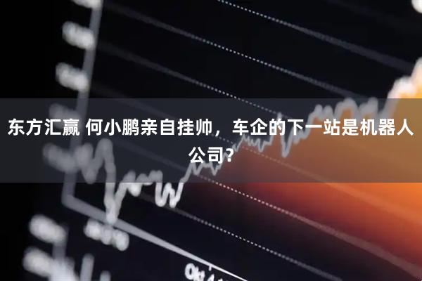 东方汇赢 何小鹏亲自挂帅，车企的下一站是机器人公司？