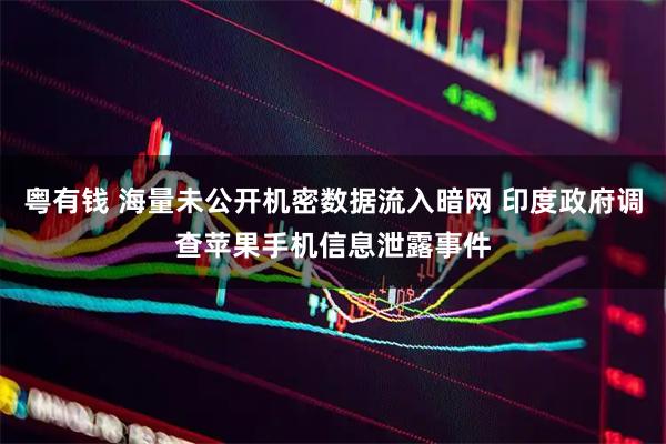 粤有钱 海量未公开机密数据流入暗网 印度政府调查苹果手机信息泄露事件